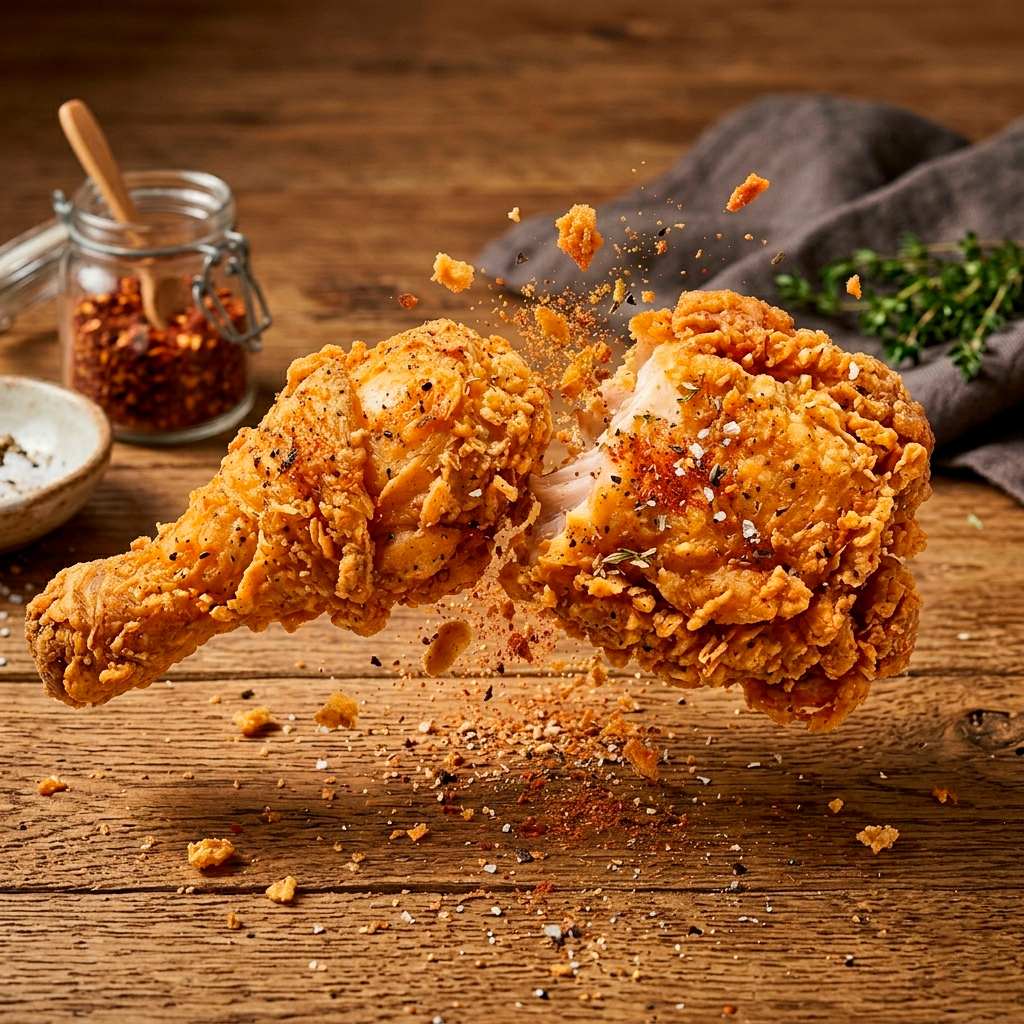 Pollo broaster crujiente
